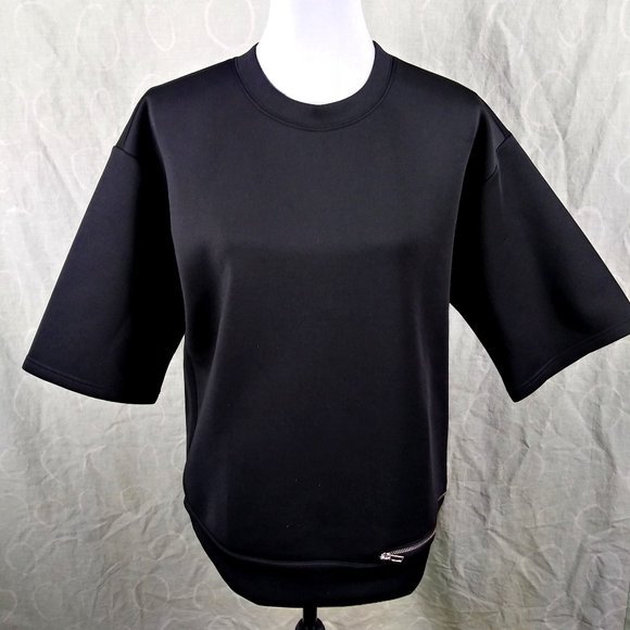 Forever 21 Tops - Forever 21 Scuba Knit Black Short Sleeve Tee